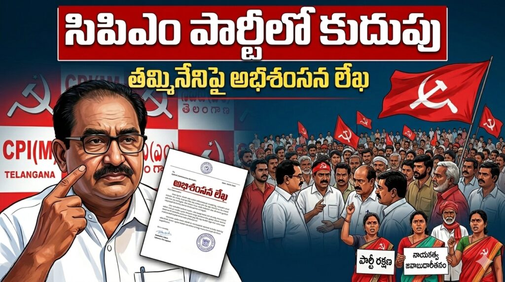 సిపిఎం పార్టీలో కుదుపు…తమ్మినేని వీరభద్రం పై కేంద్ర కమిటీ “అభిశంసన”లేఖ!!