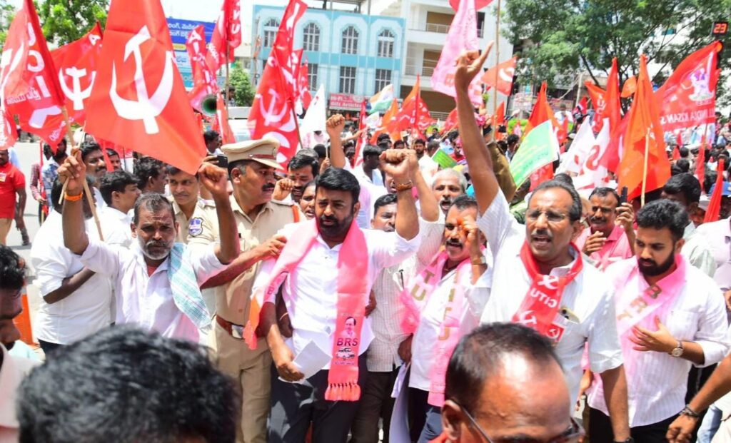 కేంద్ర ప్రభుత్వ కార్పొరేట్, మతతత్వ విధానాలపై రణభేరి..ఖమ్మంలో విజయవంతమైన ‘జైల్ భరో’..